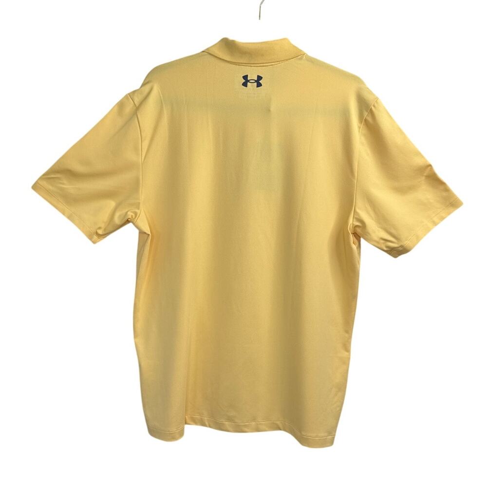NWT Under Armour Performance 3.0 Golf Yellow Polo Mens Size Medium (1377374-792) - Picture 6 of 8